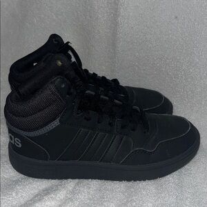 Adidas Boy’s Black Mid-Top Sneakers